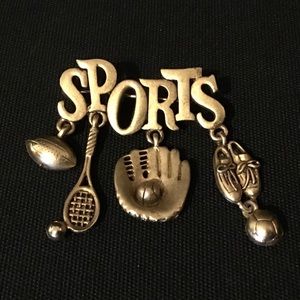 Sports pin. Vintage